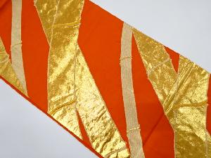 アンティーク　竹模様織り出し袋帯（材料）